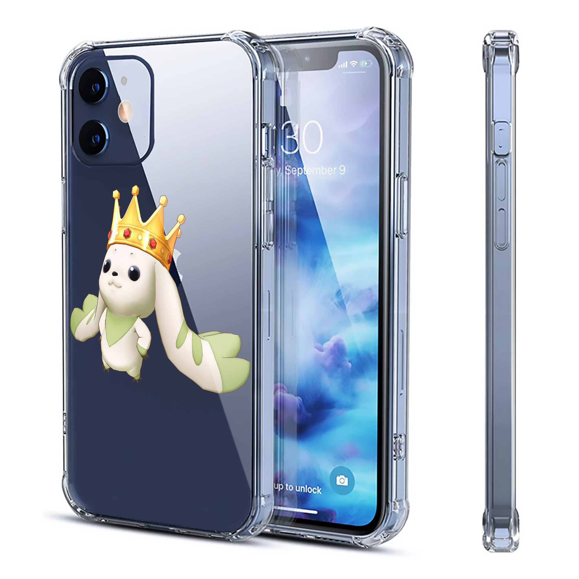 （画像用） Digimon デジタルモンスター/デジモン 【iPhone 12シリーズ対応】透明スマホケース（クリアソフトケース）